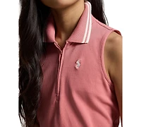 Polo Ralph Lauren Girls' 7-16 Stretch Mesh Half-Zip Boxy Shirt