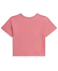 Polo Ralph Lauren Girls' 7-16 Bear Crewneck Jersey Boxy T-Shirt