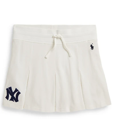 Polo Ralph Lauren Girls' 7-16 Yankees Mesh Pull-On Skort