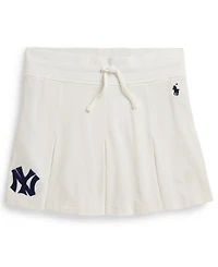 Polo Ralph Lauren Girls' 7-16 Yankees Mesh Pull-On Skort