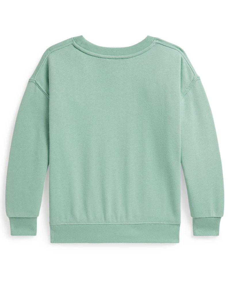 Polo Ralph Lauren Girls' 2-6X Bear Terry Pull-On Sweatshirt