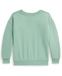 Polo Ralph Lauren Girls' 2-6X Bear Terry Pull-On Sweatshirt