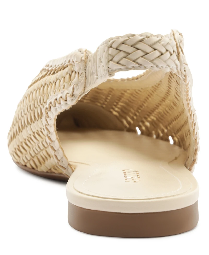 Arezzo Women's Eva Pointed Toe Ballet Slingback Flats