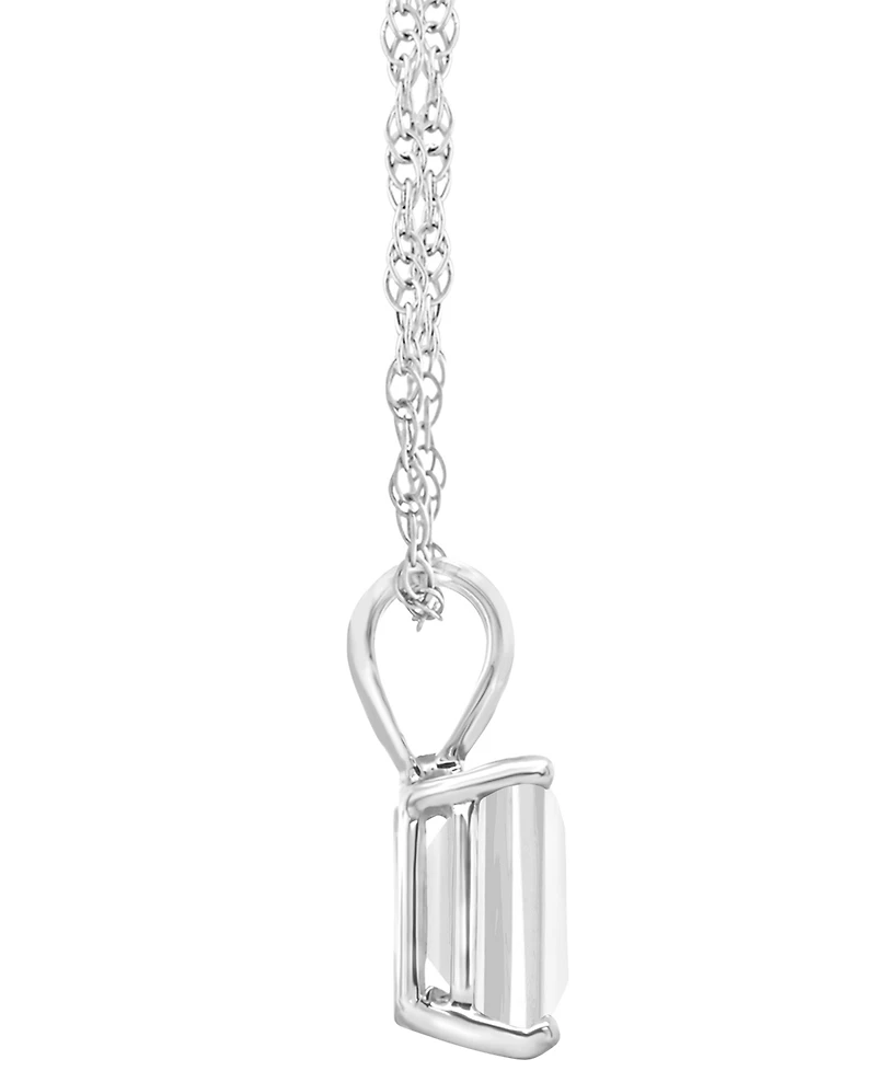 Macy's Moonstone (1-7/8 ct. t.w.) Pendant Necklace 14k White Gold (Also Available Topaz)