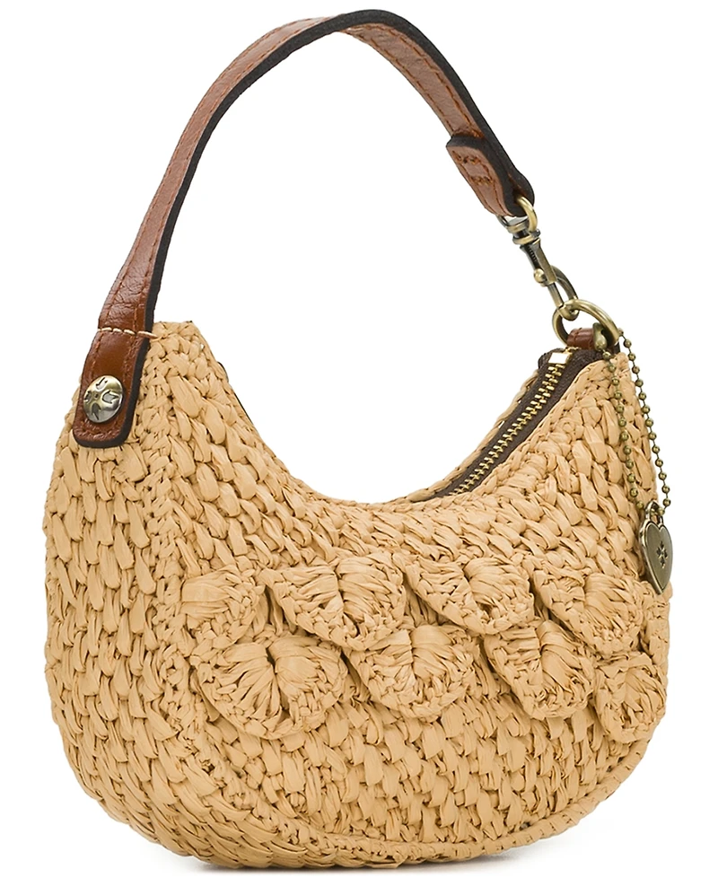 Patricia Nash Morgana Scalloped Raffia Mini Shoulder Bag