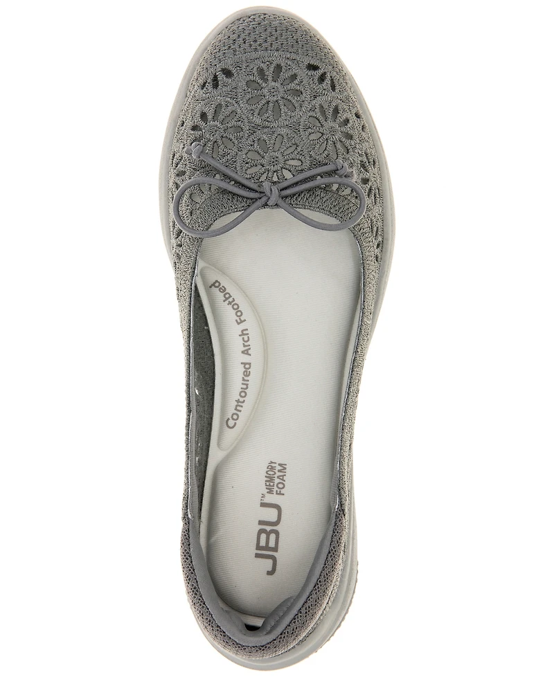 Jbu Women's Florence Casual Slip On Flats