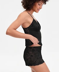 I.n.c International Concepts Women's Lace Back Tank & Shorts Set, Macy's Exclusive