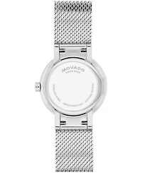 Movado Women's Museum Velura Lab Grown Diamond Swiss Quartz Stainless Steel Watch, 25mm