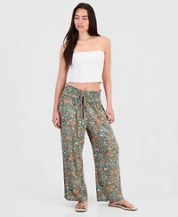 Kingston Grey Juniors' Printed Wide-Leg Pants