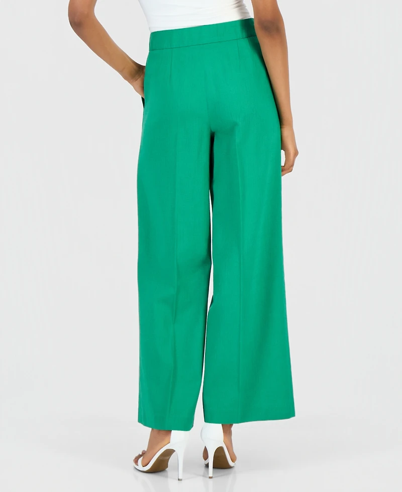 Tahari Asl Women's High Rise Wide-Leg Pants