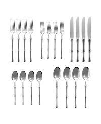 Godinger Rattan Mirrored 20-Pc. Flatware Set, Service For 4
