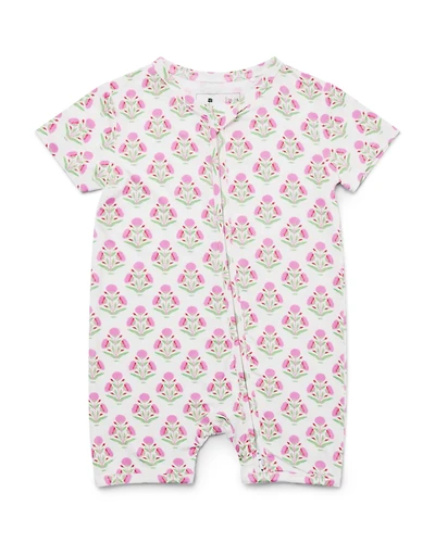 Motette Baby Girls Pink Posy Bamboo Sleeper