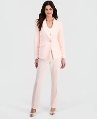 Tahari Asl Women's Peak Lapel One-Button Blazer