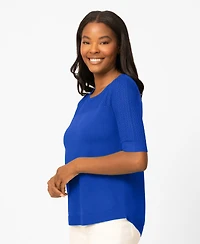 Melissa Paige Women's Cable Round Hem Sweater, Macy's Exclusive