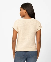 Melissa Paige Women's Textured Stripe Sweater, Macy's Exclusive