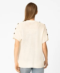 Melissa Paige Women's Button Shoulder Cardigan, Macy's Exclusive