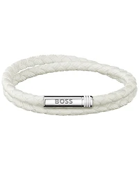 Hugo Boss Men Ares Summer Stainless Steel Nylon Cord Bracelet