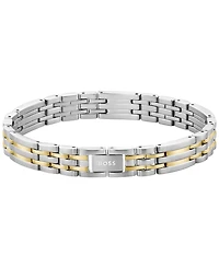 Hugo Boss Men Wesley Stainless Steel Ionic Plated Thin Gold Steel Bracelet