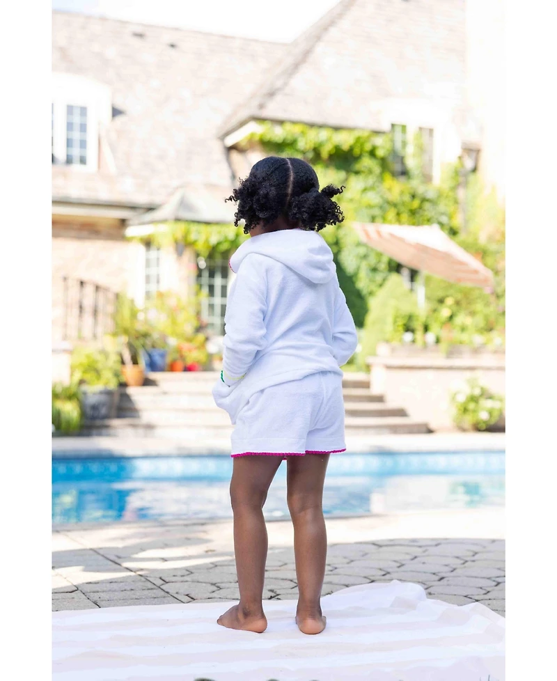 Florence Eiseman Toddler Girls Terry Shorts With Pom Poms