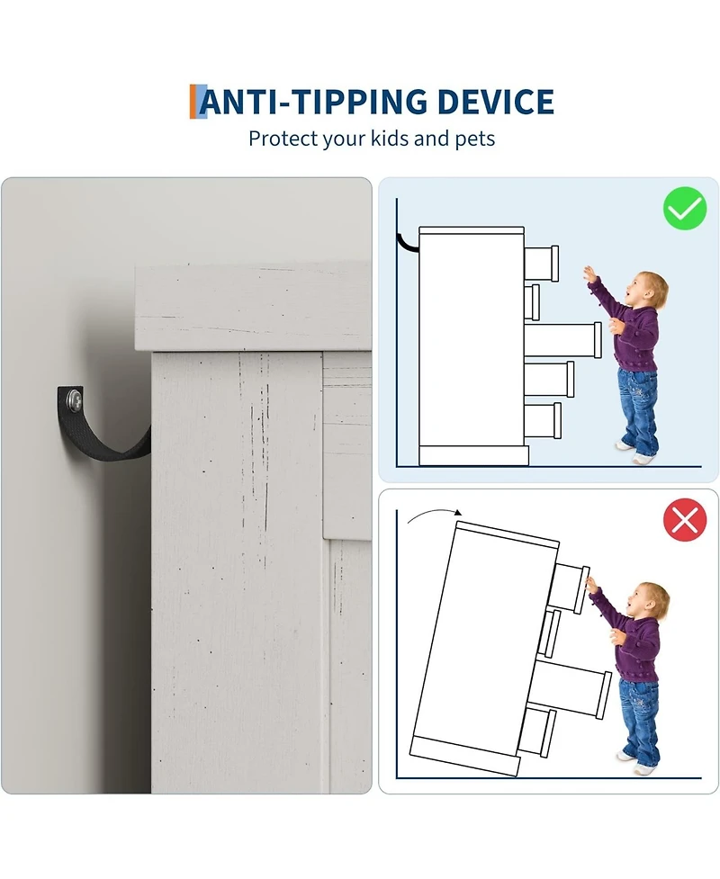 gaomon 5 Drawer Dresser for Bedroom, Wooden 5 Chest of Drawers 43in Tall with Large Storage Drawers, Modern Dresser Organizer Closet for Living Room