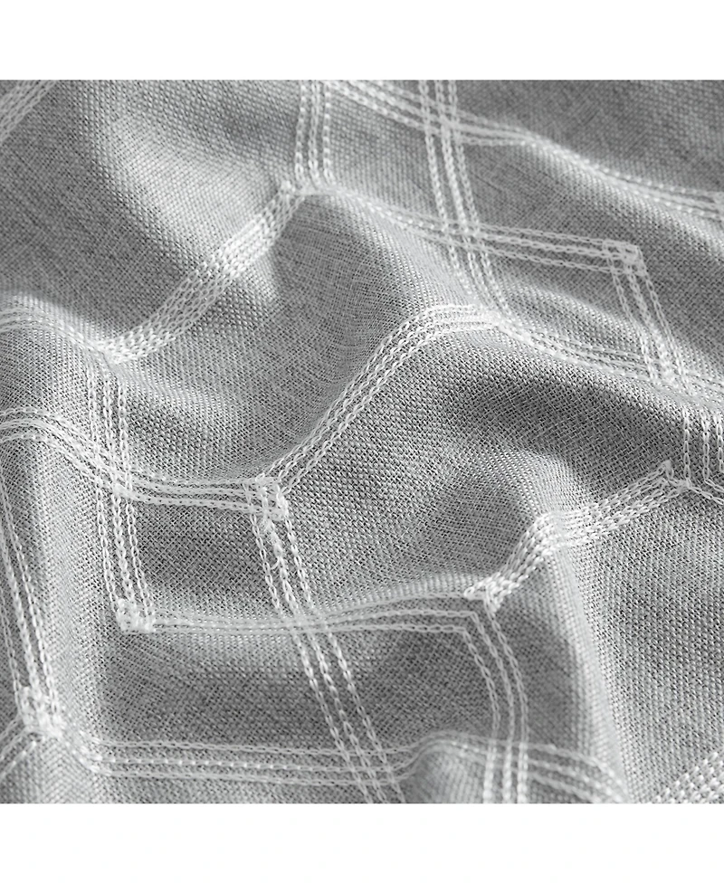 Elrene Home Fashions Kendal Geometric Embroidered Blackout Window Curtain Panel