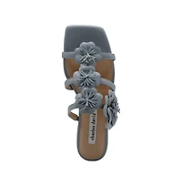 Charles David Womens Caralynn Floral Flat Sandal