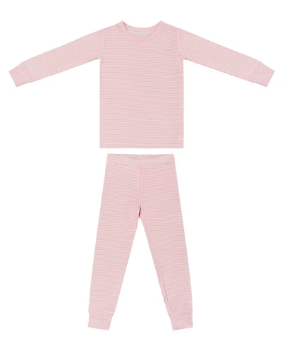 Motette Girls Peony Stripe Pajama Set