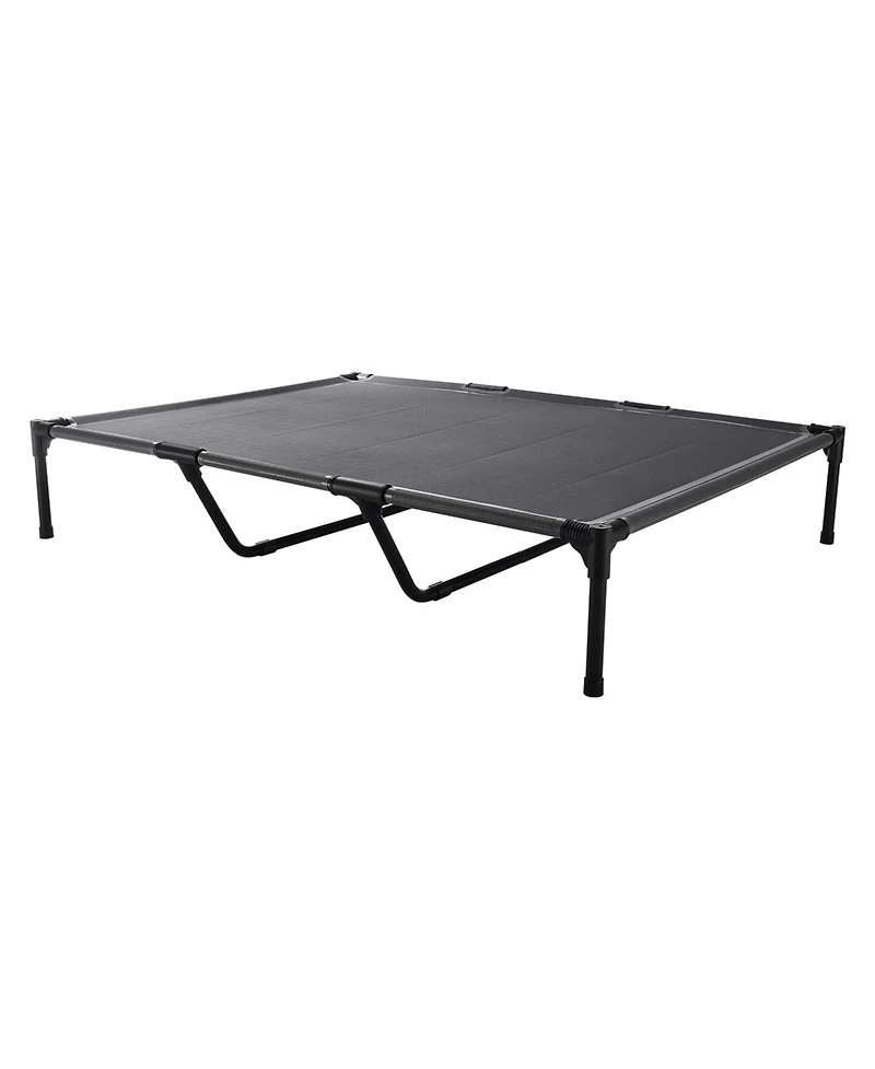 Aostirmotor Xl Elevated Dog Cot, Metal Frame Portable Raised Bed for Large Dogs