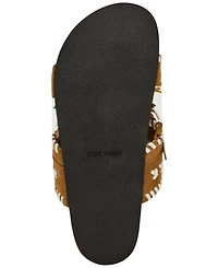 Steve Madden Women's Lester Tassel Footbed Slip-On Slide Sandals