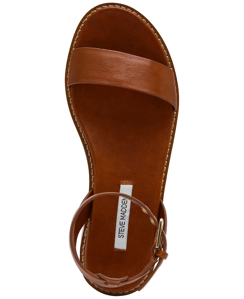 Steve Madden Women's Dandi Round Toe Flat Sandals