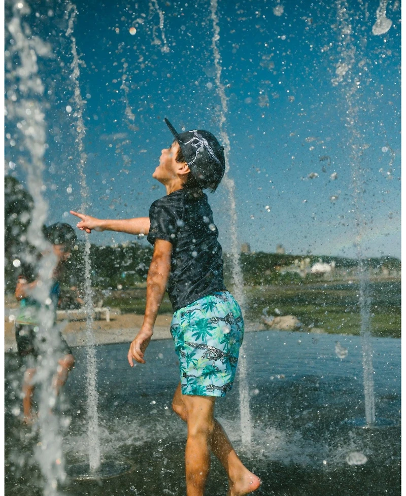 Deux par Boys Boardshorts Skeleton Print