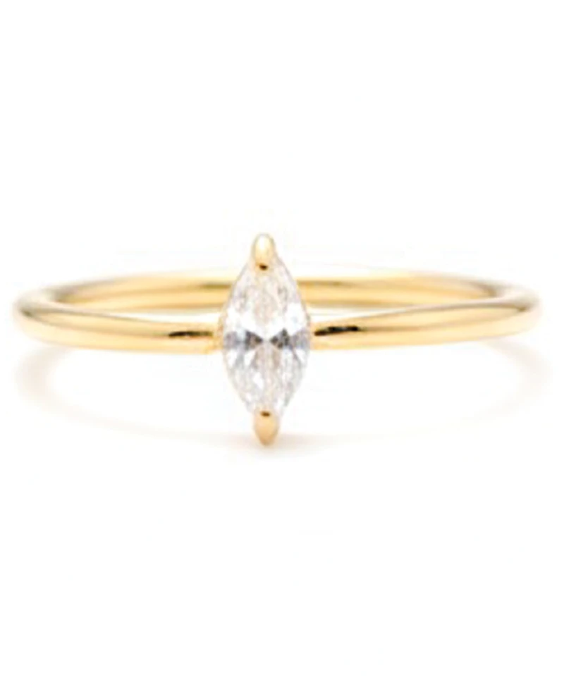 Lola Ade Marquise Gold-Tone Ring