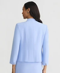 Kasper Women's Seamed Buckle-Trim Cardigan