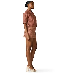 Steve Madden Women's Collared Neck Jacket