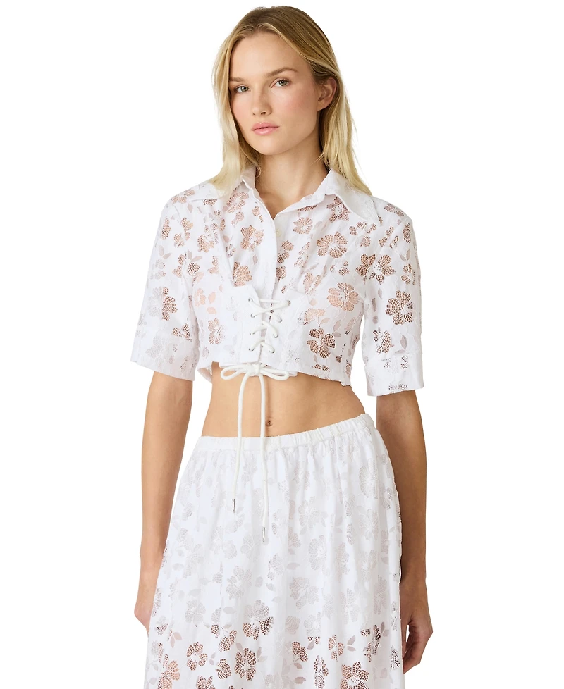 Steve Madden Women's Bryant Short-Sleeve Top