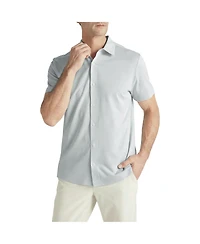 Level 7 Men's Office-Leisure Short-Sleeve Oxford Shirt