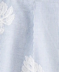 Mango Women's Embroidered Striped Pants