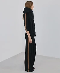 Mango Women's Contrast Stripe Knit Pants