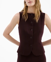 Mango Women's Buttons Suit Vest