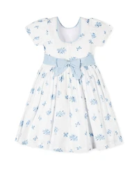 Hope & Henry Toddler Girls Organic Puff Sleeve Sateen Party Dress