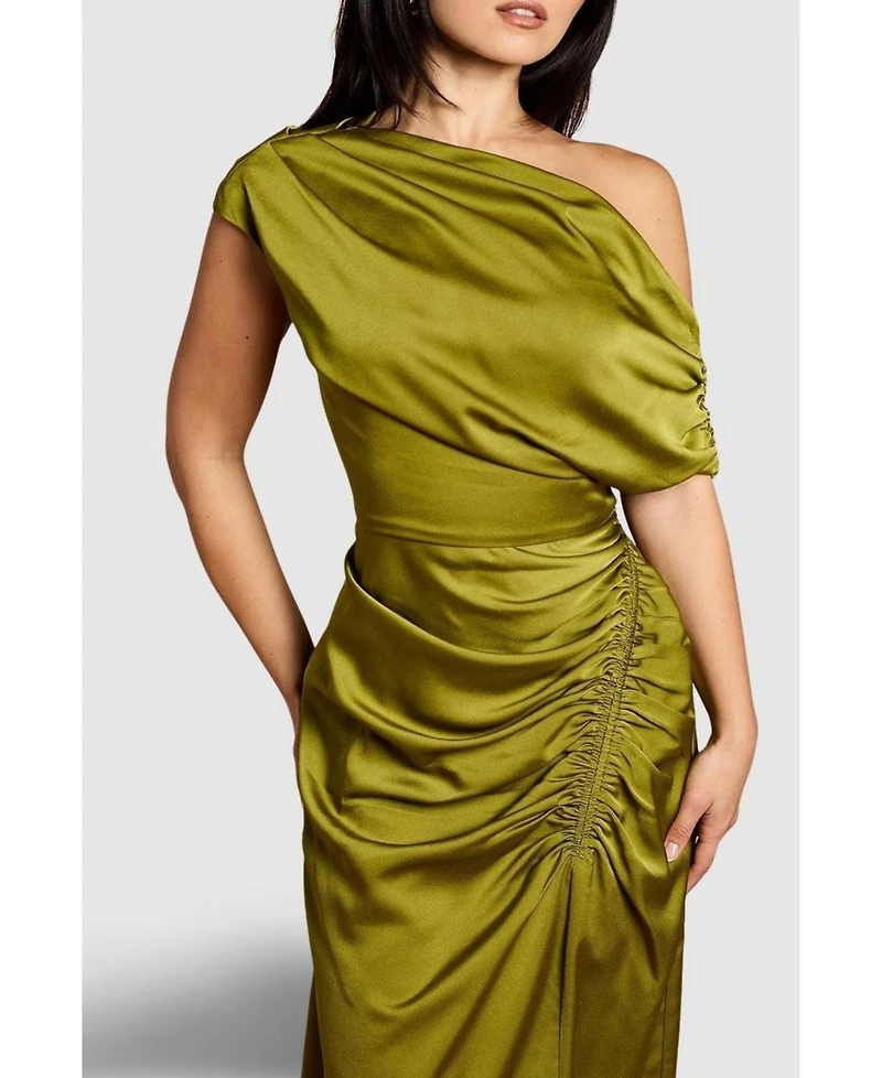 Coast Women's Satin One Shoulder Midi Dress