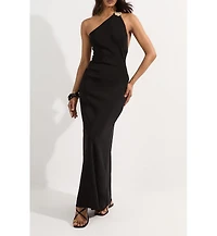 Karen Millen Women's Backless Knit Dress With Hardware