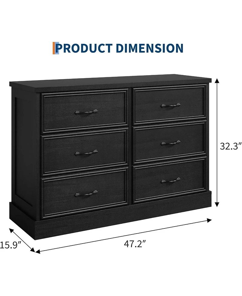 gaomon FinerFurnis Modern Drawer Bedside Table Storage Cabinet – Perfect for Bedroom, Drawer Organizer, Sturdy Wood