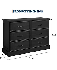 gaomon FinerFurnis Modern Drawer Bedside Table Storage Cabinet – Perfect for Bedroom, Drawer Organizer, Sturdy Wood