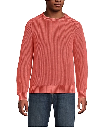 Lands' End Men's Long Sleeve Sunwashed Drifter Sweater
