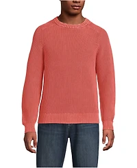 Lands' End Men's Long Sleeve Sunwashed Drifter Sweater
