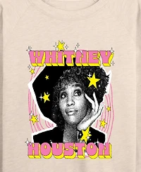 Hybrid Apparel Women's Whitney Houston Potrait French Terry Long Sleeve T-shirt