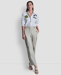 Dkny Women's Zippered Cargo Pants
