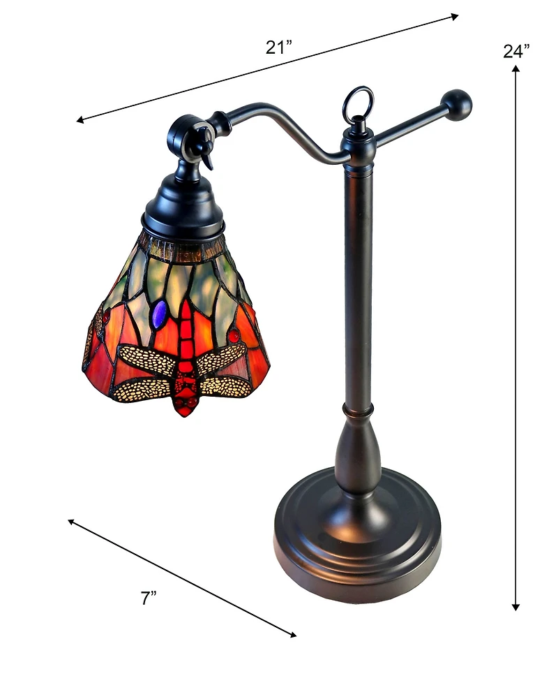 Dale Tiffany La Anza 24" Handmade Tiffany Desk Lamp