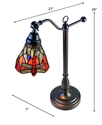 Dale Tiffany La Anza 24" Handmade Tiffany Desk Lamp
